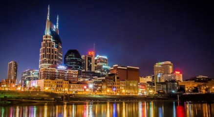 Nashville-skyline-at-night-from-Cumberland-River